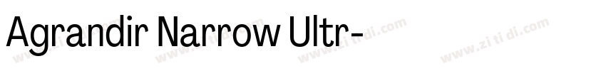 Agrandir Narrow Ultr字体转换